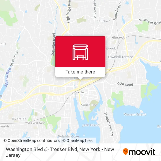 Mapa de Washington Blvd @ Tresser Blvd