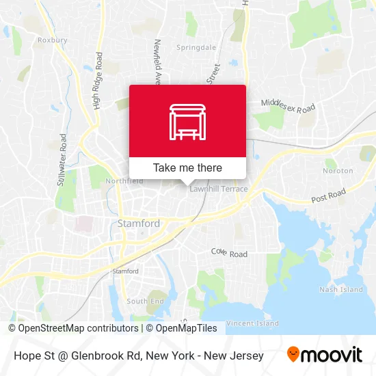 Hope St @ Glenbrook Rd map