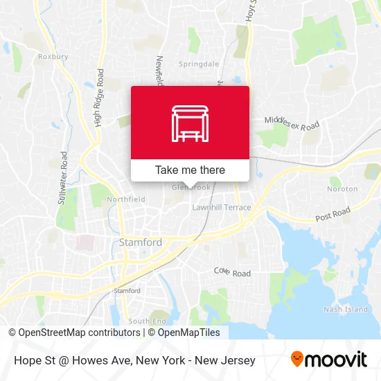 Hope St @ Howes Ave map