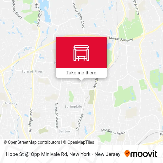 Hope St @ Opp Minivale Rd map