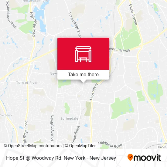 Hope St @ Woodway Rd map