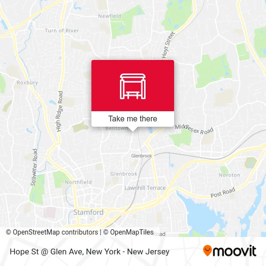 Hope St @ Glen Ave map