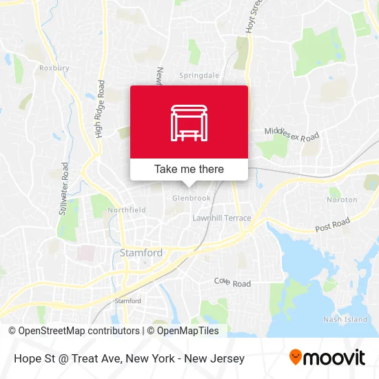 Hope St @ Treat Ave map