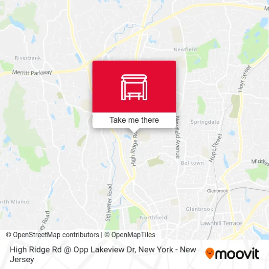 High Ridge Rd @ Opp Lakeview Dr map