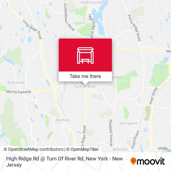 High Ridge Rd @ Turn Of River Rd map