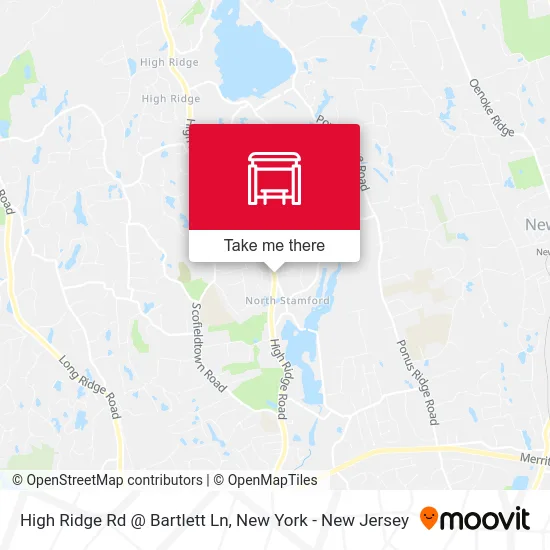 High Ridge Rd @ Bartlett Ln map