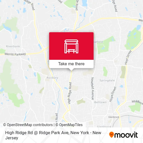 High Ridge Rd @ Ridge Park Ave map