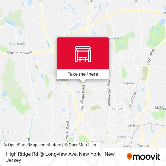 High Ridge Rd @ Longview Ave map