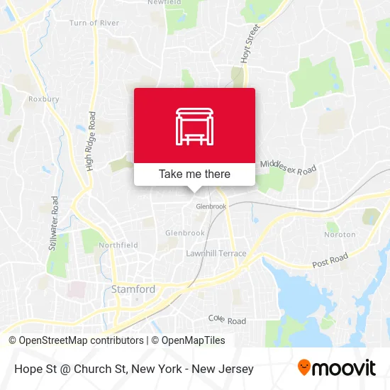 Hope St @ Church St map