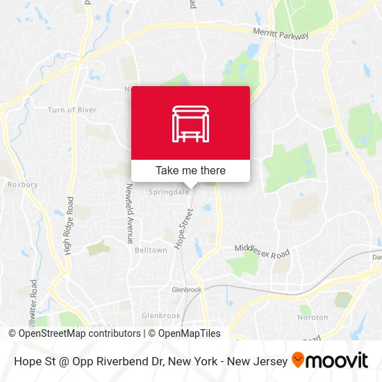 Hope St @ Opp Riverbend Dr map