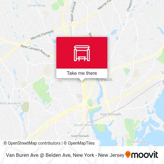 Van Buren Ave @ Belden Ave map