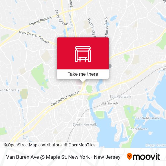 Mapa de Van Buren Ave @ Maple St