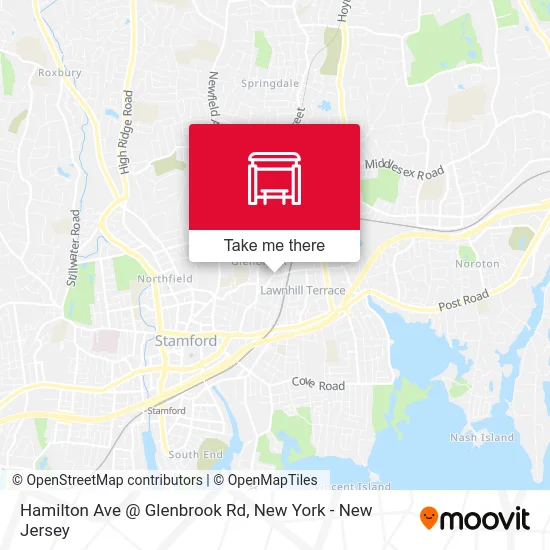 Hamilton Ave @ Glenbrook Rd map