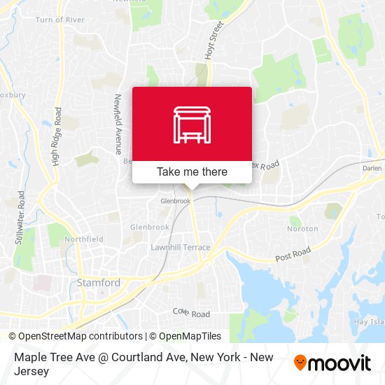 Mapa de Maple Tree Ave @ Courtland Ave