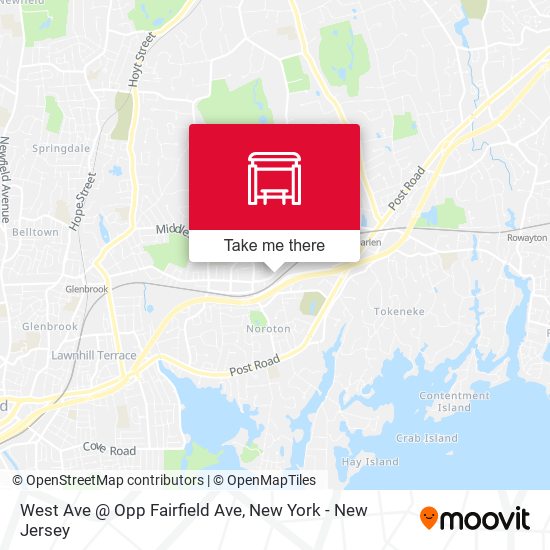 West Ave @ Opp Fairfield Ave map