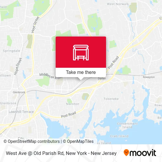 West Ave @ Old Parish Rd map