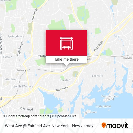 West Ave @ Fairfield Ave map
