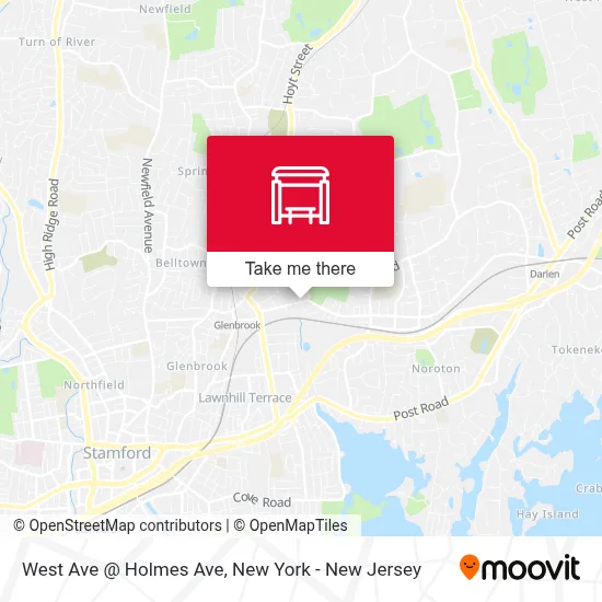 West Ave @ Holmes Ave map