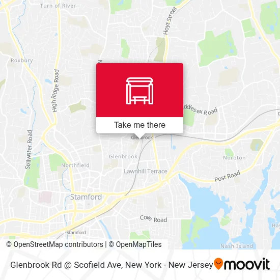 Glenbrook Rd @ Scofield Ave map