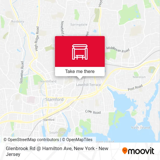 Glenbrook Rd @ Hamilton Ave map