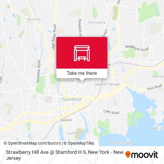Mapa de Strawberry Hill Ave @ Stamford H S