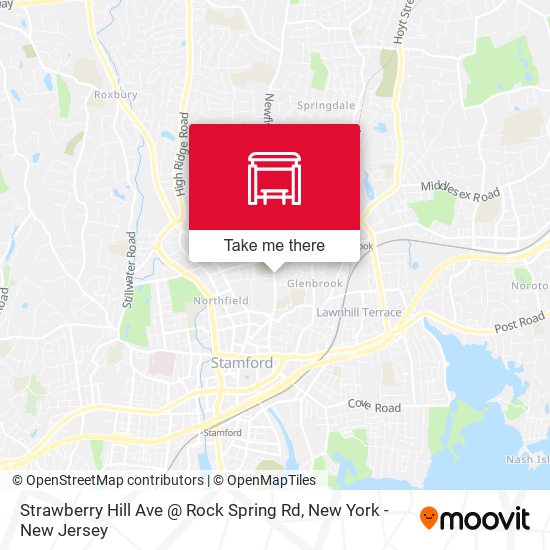 Mapa de Strawberry Hill Ave @ Rock Spring  Rd