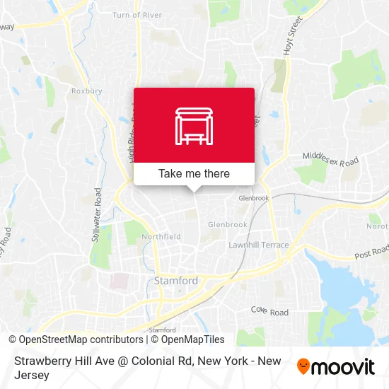 Strawberry Hill Ave @ Colonial Rd map