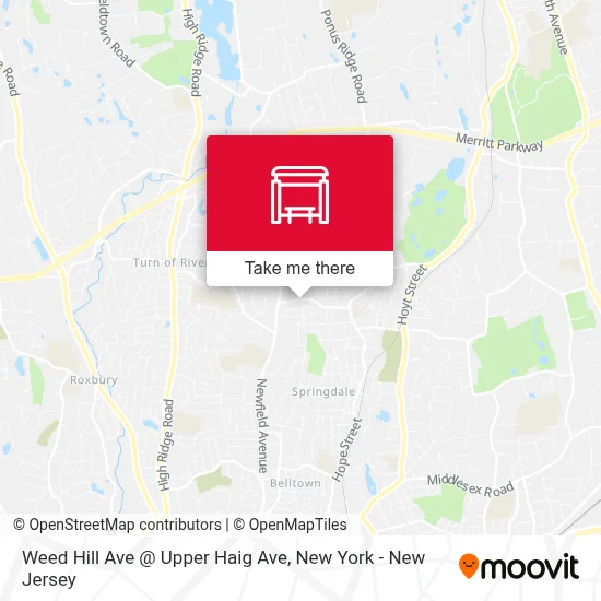 Weed Hill Ave @ Upper Haig Ave map