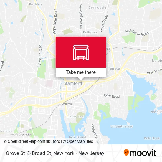 Grove St @ Broad St map