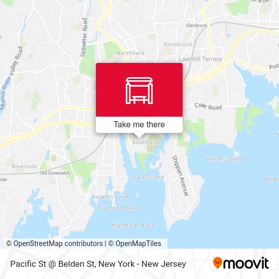 Pacific St @ Belden St map