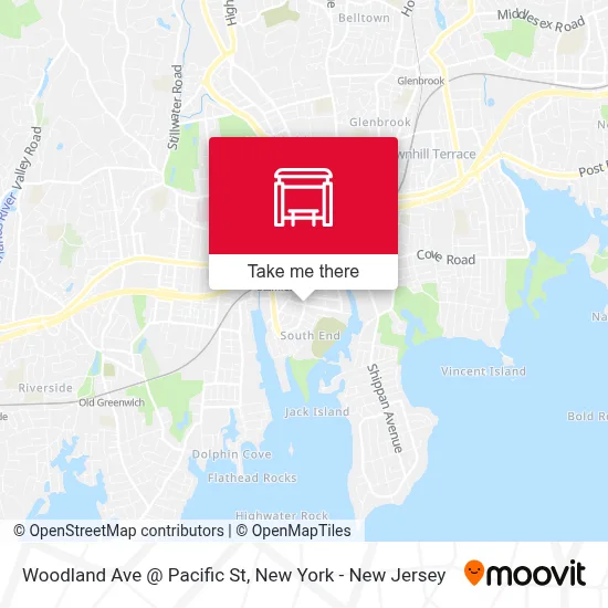 Woodland Ave @ Pacific St map