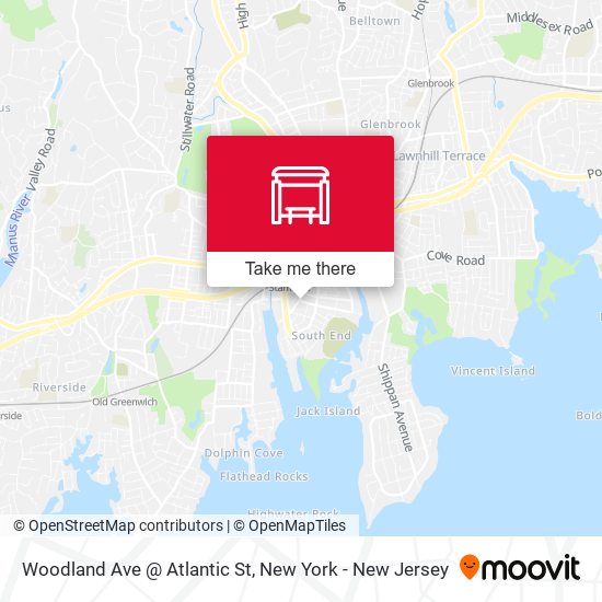 Mapa de Woodland Ave @ Atlantic St