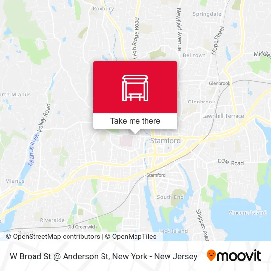 W Broad St @ Anderson St map