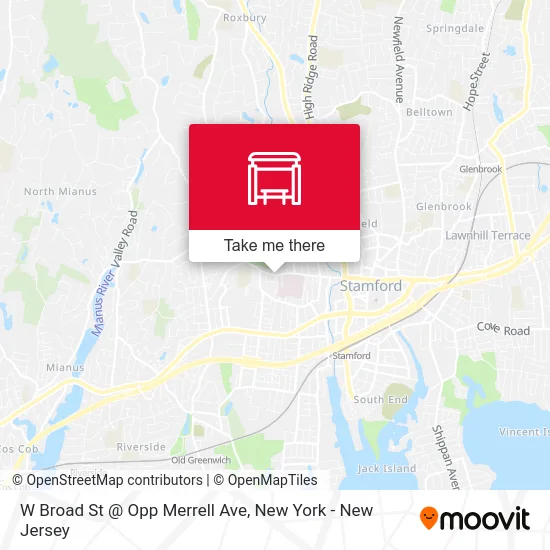 W Broad St @ Opp Merrell Ave map