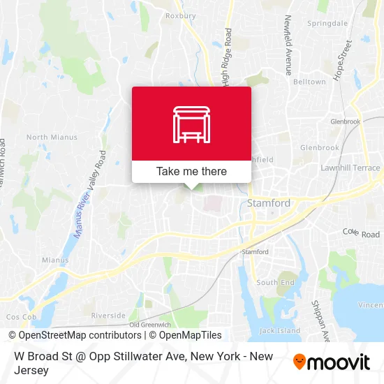 W Broad St @ Opp Stillwater Ave map