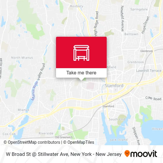 W Broad St @ Stillwater Ave map