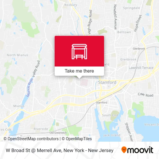 W Broad St @ Merrell Ave map