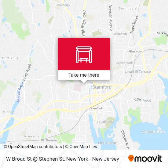 W Broad St @ Stephen St map