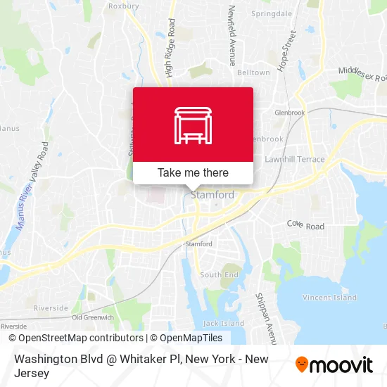 Washington Blvd @ Whitaker Pl map