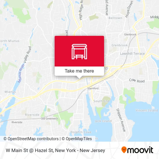 W Main St @ Hazel St map