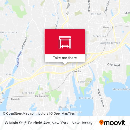 W Main St @ Fairfield Ave map