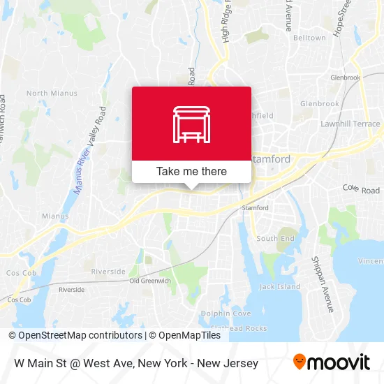 Mapa de W Main St @ West Ave