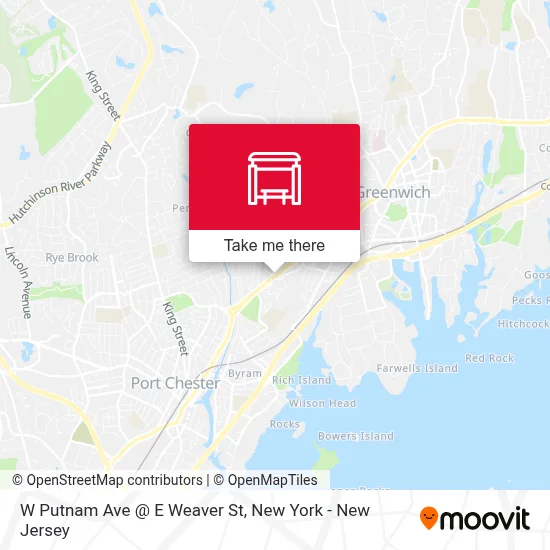 W Putnam Ave @ E Weaver St map