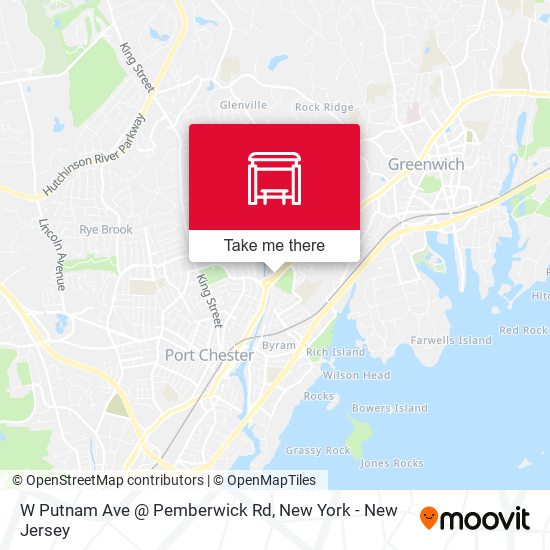 Mapa de W Putnam Ave @ Pemberwick Rd