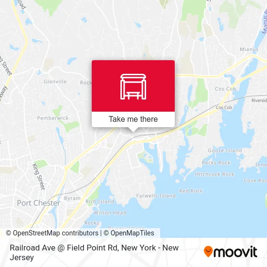 Railroad Ave @ Field Point Rd map