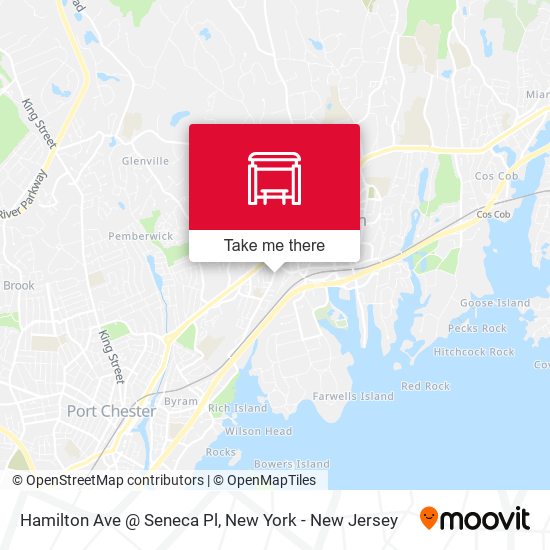 Mapa de Hamilton Ave @ Seneca Pl