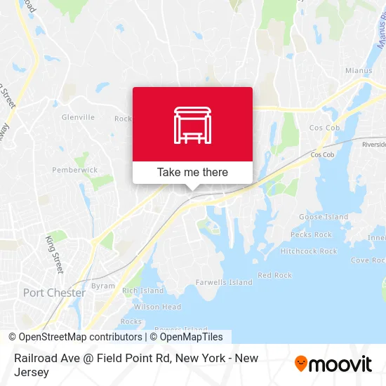 Railroad Ave @ Field Point Rd map