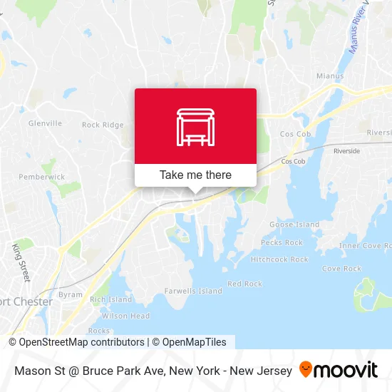 Mason St @ Bruce Park Ave map