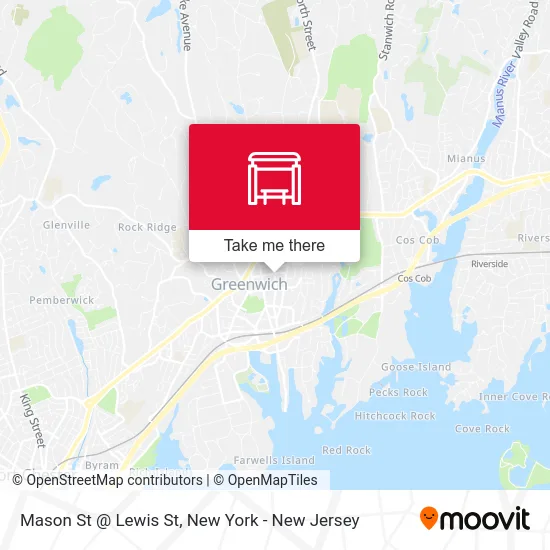 Mason St @ Lewis St map