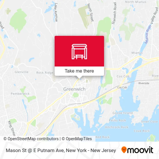 Mason St @ E Putnam Ave map